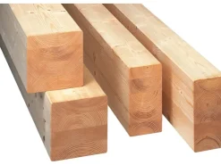 Konstruktionsvollholz|Brettschichtholz* Brettschichtholz SI aus Fichte/Tanne 80 mm x 80 mm x 3.000 mm