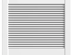 Classen Lamellentüren^Lamellentür Weiß 39,5 cm x 49,4 cm x 2,1 cm