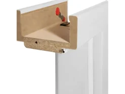 Classen Türzargen^Türzarge Dekor ähnl. RAL 9003 61 cm x 198,5 cm x 18 cm Anschlag R Weiß