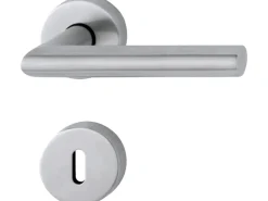 Zimmertüren^CMI Rosetten-Garnitur Winkel-Form Edelstahl matt 38 mm - 42 mm