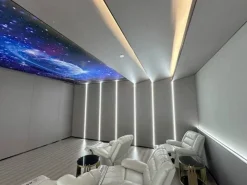 Akustikpaneele^Colortree Akustikpaneele Wandpaneele Hellgrau Gemasert Wasserdicht Akustik Dämmend 4 Stück Ungefähr 260x16,5cm