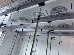 Akustikpaneele^Colortree Akustikpaneele Wandpaneele Hellgrau Gemasert Wasserdicht Akustik Dämmend 4 Stück Ungefähr 260x16,5cm