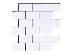 Dalsys Akustikpaneele|Wandfliesen^Selbstklebende Fliesen 0,87m² 11 Stück Steinoptik Natur Weiß