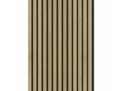 Akustikpaneele^Denpanels Akustikpaneel Acu-Line Eiche Dunkel auf Melamin Filz 260 cm