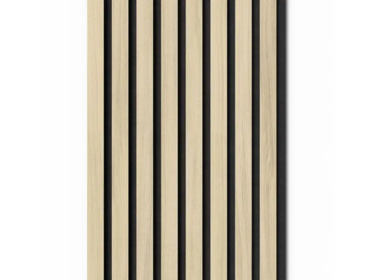 Akustikpaneele^Denpanels Akustikpaneel Acu-Line Eiche Hell auf Melamin Filz 240 cm