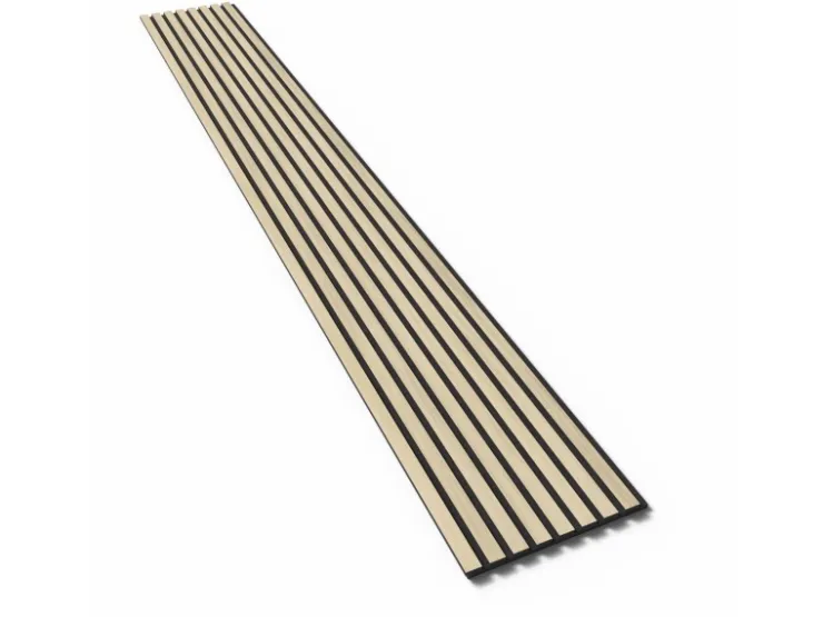 Akustikpaneele^Denpanels Akustikpaneel Acu-Line Eiche Hell auf Melamin Filz 240 cm