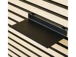 Zubehör Für Paneele|Akustikpaneele*Denpanels Regal schwarz für Akustikpaneel 20 cm inkl. Schrauben