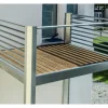 Balkone^Designbalkon Standard 288 x 236 x 290cm Holzboden mit Lamellengeländer