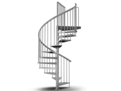 Außentreppen*Dolle Außenspindeltreppe Gardenspin mit Metallstufen Ø 125 cm Höhe bis 282