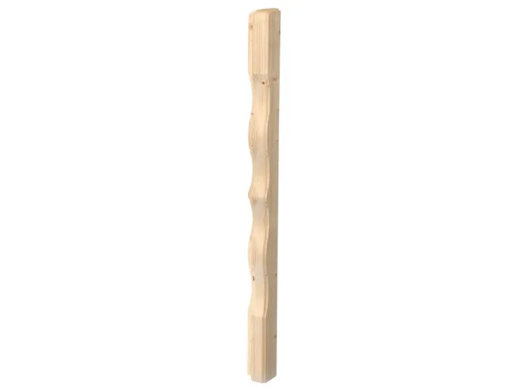 Balkonbretter*Dieda Eckpfosten Fichte 950 mm x 45 mm x 65 mm