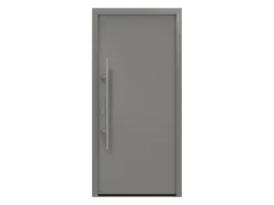 EcoStar Haustüren^Haustür Isopro IP 010 110 cm x 210 cm DIN L Graualuminium