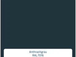 EcoStar Haustüren^Haustür Isopro IP 020S 110 cm x 210 cm DIN L Anthrazitgrau