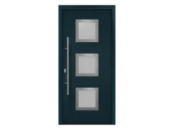 Haustüren*EcoStar Haustür Isopro IP 810S 110 cm x 210 cm DIN L Anthrazitgrau