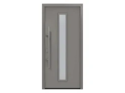 EcoStar Haustüren^Haustür Isopro IP 020S 110 cm x 210 cm DIN L Graualuminium