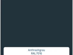 EcoStar Haustüren^Haustür Isopro Secur IPS 020S 110 cm x 210 cm DIN L Anthrazitgrau