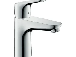 Badlüfter*Hansgrohe Einhebel-Waschtischmischer Focus 100 LowFlow mit Zugstangen-Ablaufgarnitur Chrom