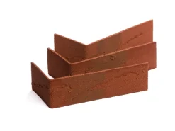 Elabrick Sockel-Fliesen|Verblender^Eckverblender Cordoba 7,1 cm x 11,5/24 cm Rot-Braun