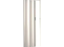 Falttüren*Grosfillex Falttür Spacy Dekor 84 cm x 205 cm Weiß Glänzend
