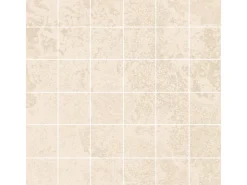 Mosaikfliesen^Feinsteinzeug Mosaik Massa Glasiert Matt Rektifiziert 30 x 30 cm Ivory