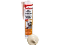 Fischer Fliesenzubehör^Bausilicon DBSA Beige 310 ml Weiß