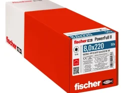 Fischer Holzbefestigungen^Holz-/Spanplattenschraube PowerFull II Ø 8 mm x 220 mm 50 Stück