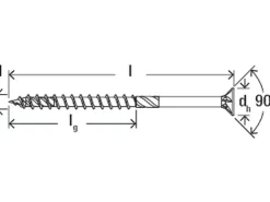 Fischer Brettschichtholz^Holz-/Spanplattenschraube PowerFast II Ø 8 mm x 140 mm Senkkopf 50 Stück