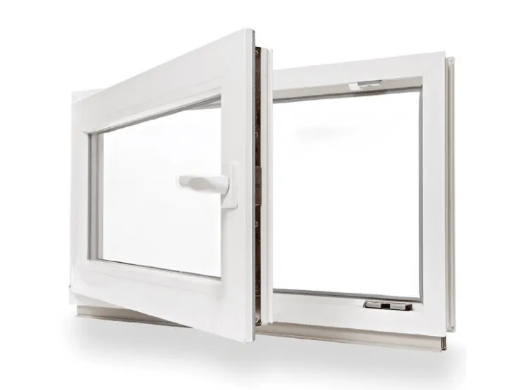 Framelux Fensterdichtungen^Kunststofffenster Slimline 2-Fach Verglasung 800 x 450 mm Linksanschlag Weiß
