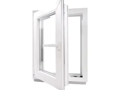 Framelux Kunststofffenster^Kunststofffenster Proline 2-Fach Verglasung 600 x 1000 mm Linksanschlag Weiß
