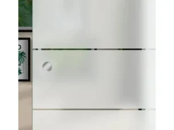Terrassentüren*Skyscope Glasschiebetür ESG Floatglas Dekor Siebdruck 36/38 DIN LI/RE 2060 x 940 x 8 mm