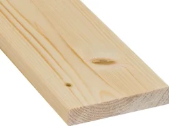 Hobelware^Glattkantbrett Fichte/Tanne gehobelt gefast 18 mm x 60 mm x 2700 mm