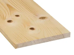 Hobelware^Glattkantbrett Fichte/Tanne gehobelt gefast 18 mm x 170 mm x 2700 mm
