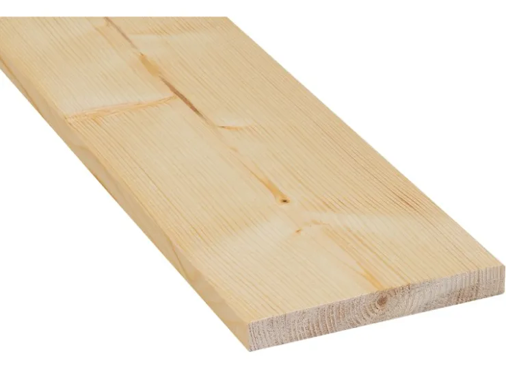 Hobelware^Glattkantbrett Fichte/Tanne gehobelt gefast 18 mm x 145 mm x 2100 mm