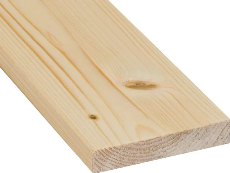 Akustikpaneele|Regalbau^Glattkantbrett Fichte/Tanne gehobelt gefast 18 mm x 70 mm x 2100 mm