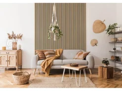 Akustikpaneele|Musterfliesen*Grosfillex Wandverkleidung Element 3D Optik Linio 260 cm x 37,5 cm Ash