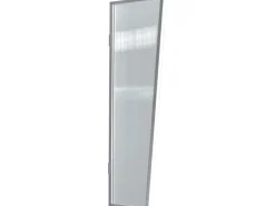 Vordächer*Gutta Seitenblende B2 Stegplatte Klar 175 cm x 60 cm x 45 cm Weiß
