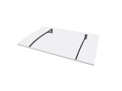 Vordächer*Gutta Vordach PT Secco Klar 150 cm x 90 cm x 22 cm Anthrazit