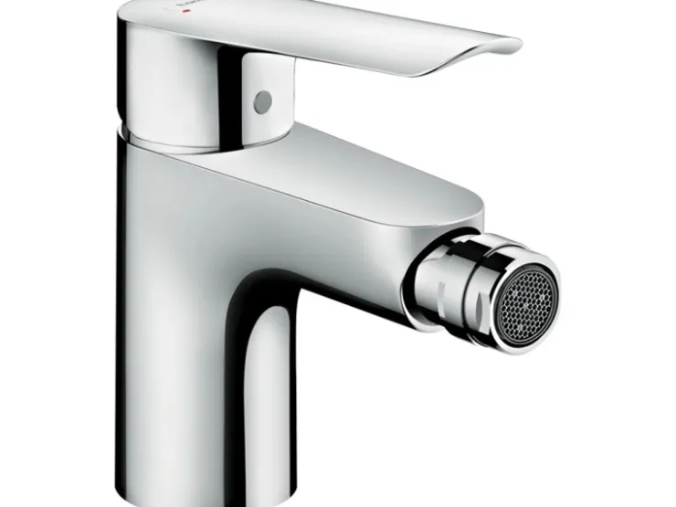 Badlüfter*Hansgrohe Einhebel-Bidetmischer Logis E mit Zugstangen-Ablaufgarnitur Chrom
