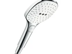 Badlüfter*Hansgrohe Handbrause Raindance Select E 120 3jet Weiß-Chrom