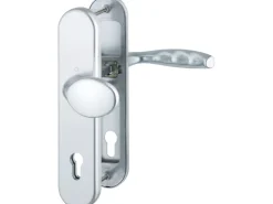 Wohnungseingangstüren*Hoppe Schutz-Wechsel-Garnitur New York Alu Natur PZ-92