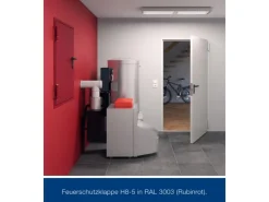 Hörmann Stahltüren^Brandschutzklappe T30 H8-5 Grauweiß 750 mm x 875 mm DIN L u. R