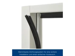 Hörmann Stahltüren^Brandschutzklappe T30 H8-5 Grauweiß 750 mm x 875 mm DIN L u. R