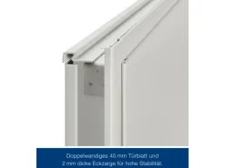 Hörmann Stahltüren^Feuerschutz-Tür T 30-H8-5, 87,5 cm x 200 cm x 4,5 cm Grauweiß