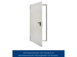 Hörmann Stahltüren^Feuerschutz-Tür T30-H8-5, 87,5 cm x 187,5 cm x 4,5 cm Grauweiß