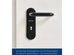 Hörmann Stahltüren^Feuerschutz-Tür T30-H8-5, 87,5 cm x 187,5 cm x 4,5 cm Grauweiß