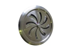 Häusler Lüftungsgitter^Edelstahl Abluftgitter LG-6512 L V2A Zuluft Schiebegitter DIN 125 Lüftungsgitter