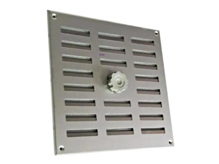 Häusler Lüftungsgitter^Lüftungsgitter LG 2525 SAA Schiebegitter Alu 250 x 250mm Abluftgitter