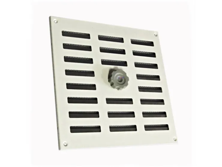 Häusler Lüftungsgitter^Lüftungsgitter LG 2525 SW Schiebegitter Alu Weiß PVD 250 x 250 Abluftgitter