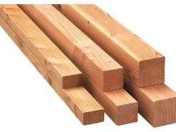 Konstruktionsvollholz|Brettschichtholz* Kantholz Lärche 4-seitig gehobelt 90 mm x 90 mm x 3.000 mm