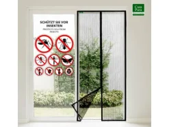 Zubehör Für Türen*Karat Fliegengitter Sam Gestreift Klebemontage Klettverschluss 100 x 220 cm