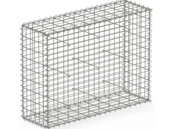 Mörtel|Armierung*Karat Gabionenkorb Lenox Steinkorb Zaun Sichtschutz Verzinkt 100 x 90 x 30 cm